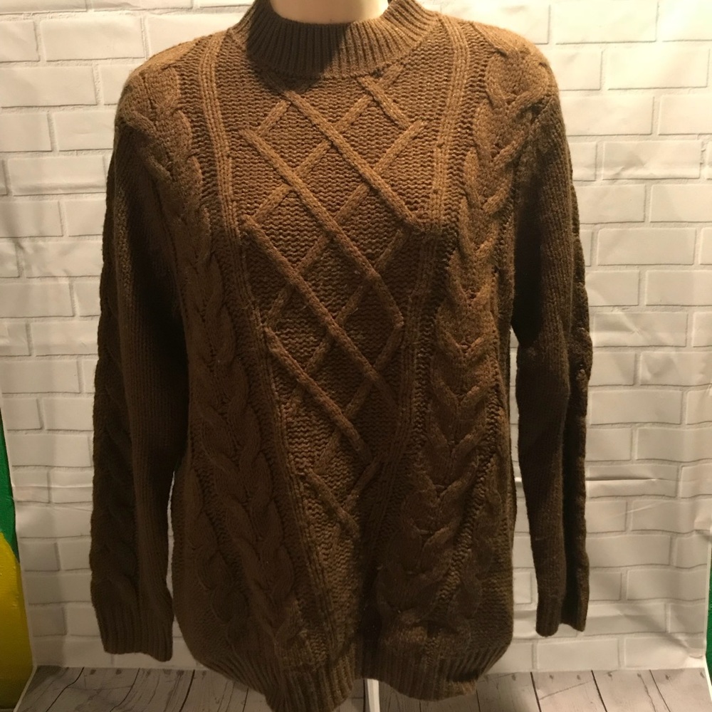 Olive green/ brown sweater